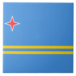 アルバ国旗 タイル