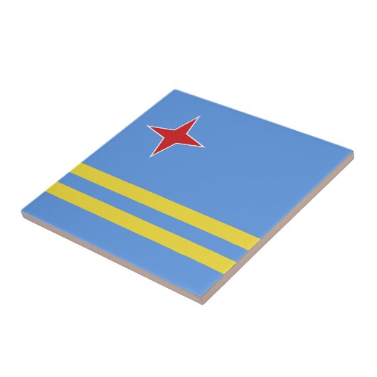 アルバ国旗 タイル (側面)