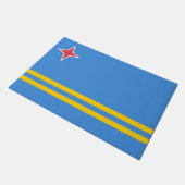 アルバ国旗 ドアマット (アングル)