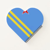 アルバ国旗 ノートブック (裏面)