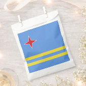 アルバ国旗 フェイバーバッグ (クリップ留めされた状態)