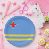 アルバ国旗 ペーパープレート (パーティー)