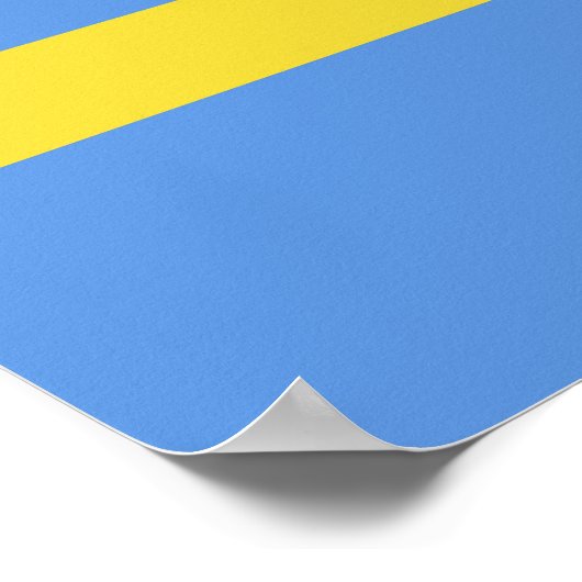 アルバ国旗 ポスター (角)