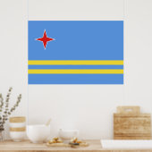 アルバ国旗 ポスター (キッチン)