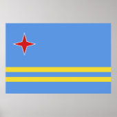 アルバ国旗 ポスター (正面)