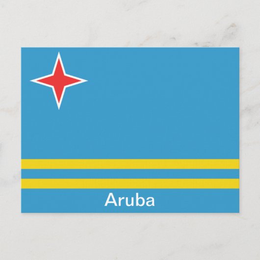 アルバ国旗 ポストカード (正面)