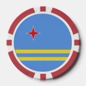 アルバ国旗 ポーカーチップ (正面)