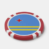 アルバ国旗 ポーカーチップ (シングル)