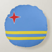 アルバ国旗 ラウンドクッション (正面)