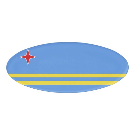 アルバ国旗 名札 (正面)