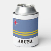 アルバ国旗 缶クーラー (缶正面)