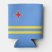 アルバ国旗 缶クーラー (正面)