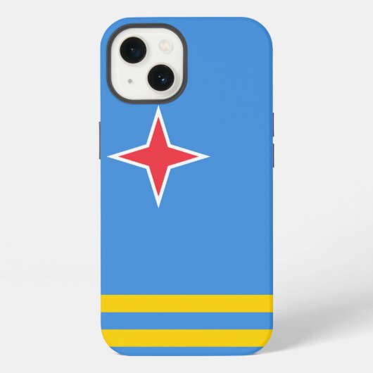 アルバ国旗 iPhoneケース (裏面)
