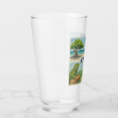 アルバ多角的 水彩画 タンブラーグラス (右)