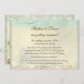 アルバ島のウミガメ モダンな沿岸の海辺 セーブザデート (正面/裏面)