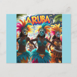 アルバ島のビート上昇 シーズンポストカード