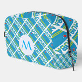 アルバ島の旗のタイル模様のモノグラム入り ドップキット (右コーナー)