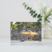 アルバ島の美しいビーチの風景を撮影した高画質の写真です。カリブ海に浮かぶアルバ島の美しいビーチをお楽 ポストカード (スタンド正面)