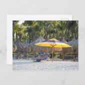 アルバ島の美しいビーチの風景を撮影した高画質の写真です。カリブ海に浮かぶアルバ島の美しいビーチをお楽 ポストカード (正面/裏面)