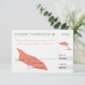 アルバ島への搭乗券の返信 出欠カード (スタンド正面)