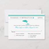 アルバ島への搭乗券 RSVP (正面)