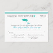 アルバ島への搭乗券 RSVP (正面)