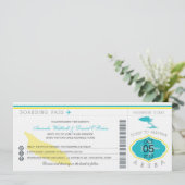 アルバ島への航空券 結婚式招待状 招待状 (スタンド正面)