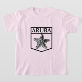 アルバ島デザイン - ガールズベーシックTシャツ Tシャツ