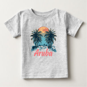 アルバ島デザイン(バージョン2) -ベビージャージ素晴らしー ベビーTシャツ