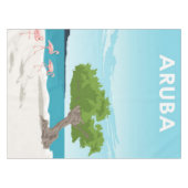 アルバ島トラベルフラミンゴ |フラミンゴ テーブルクロス (正面(横))