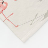 アルバ島トラベルフラミンゴ |フラミンゴ フリースブランケット (角)