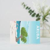 アルバ島旅行ポスター シーズンポストカード (スタンド正面)