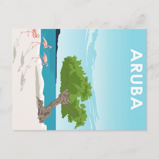 アルバ島旅行ポスター シーズンポストカード (正面)