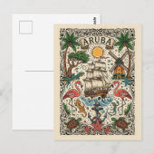 アルバ島旅行 ポストカード (正面/裏面)