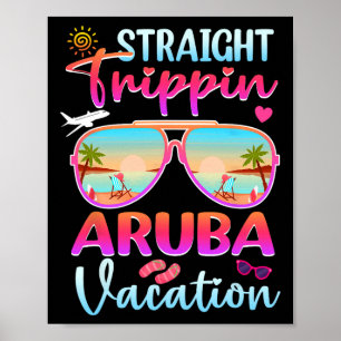 アルバ島2025ビーチサマー vacation 直帰 ポスター