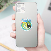 アルバ島 旅行 ロゴ パッチ シール (スマートフォン)
