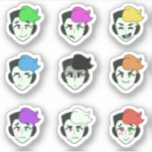 アルバ感情ステッカー シール (正面)