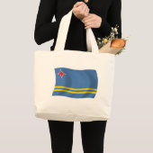 アルバ旗トートバッグ ラージトートバッグ (正面(商品))