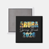 アルバ春休み2026夏休みビーチ マグネット (正面/裏面)