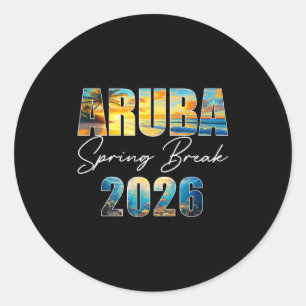 アルバ春休み2026夏休みビーチ ラウンドシール