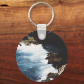 アルバ海が岩に衝突 キーホルダー (正面)