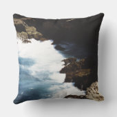 アルバ海が岩に衝突 クッション (裏面)