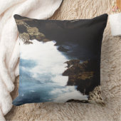 アルバ海が岩に衝突 クッション (ブランケット)