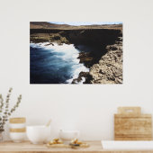 アルバ海が岩に衝突 ポスター (キッチン)
