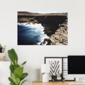 アルバ海が岩に衝突 ポスター (ホームオフィス)