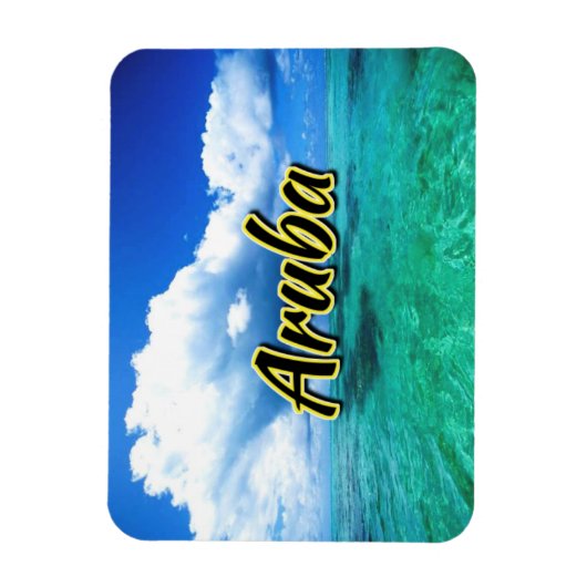 アルバ海の空 マグネット (縦)