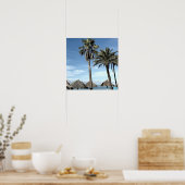 アルバ海ビューパームツリーズ&ビーチパラパハッツ ポスター (キッチン)