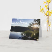 アルバ湖グリーティングカード カード (黄色い花)