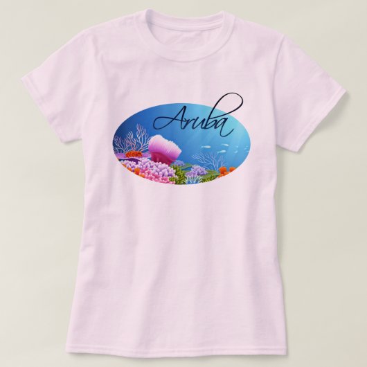 アルバ礁 Tシャツ (デザイン正面)