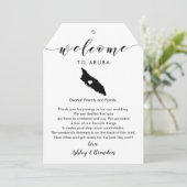 アルバ結婚の歓迎ラベルの旅程 (スタンド正面)